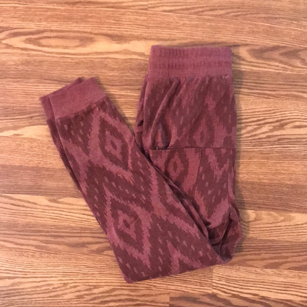 ARSNL Maroon Dropcrotch Joggers